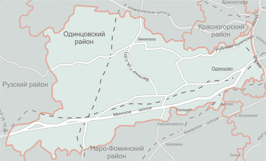 Карта красногорского района московской области подробная