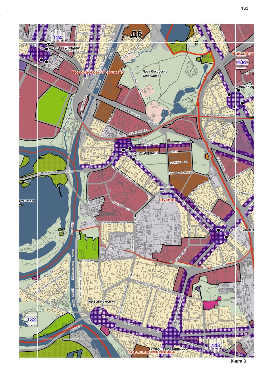 План застройки промзоны Берзарина (на границе района Хорошево)