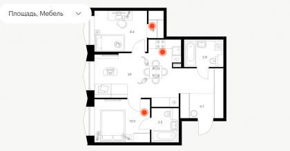 Monosnap 2-комнатная квартира 57,8 м² с отделкой в.jpg